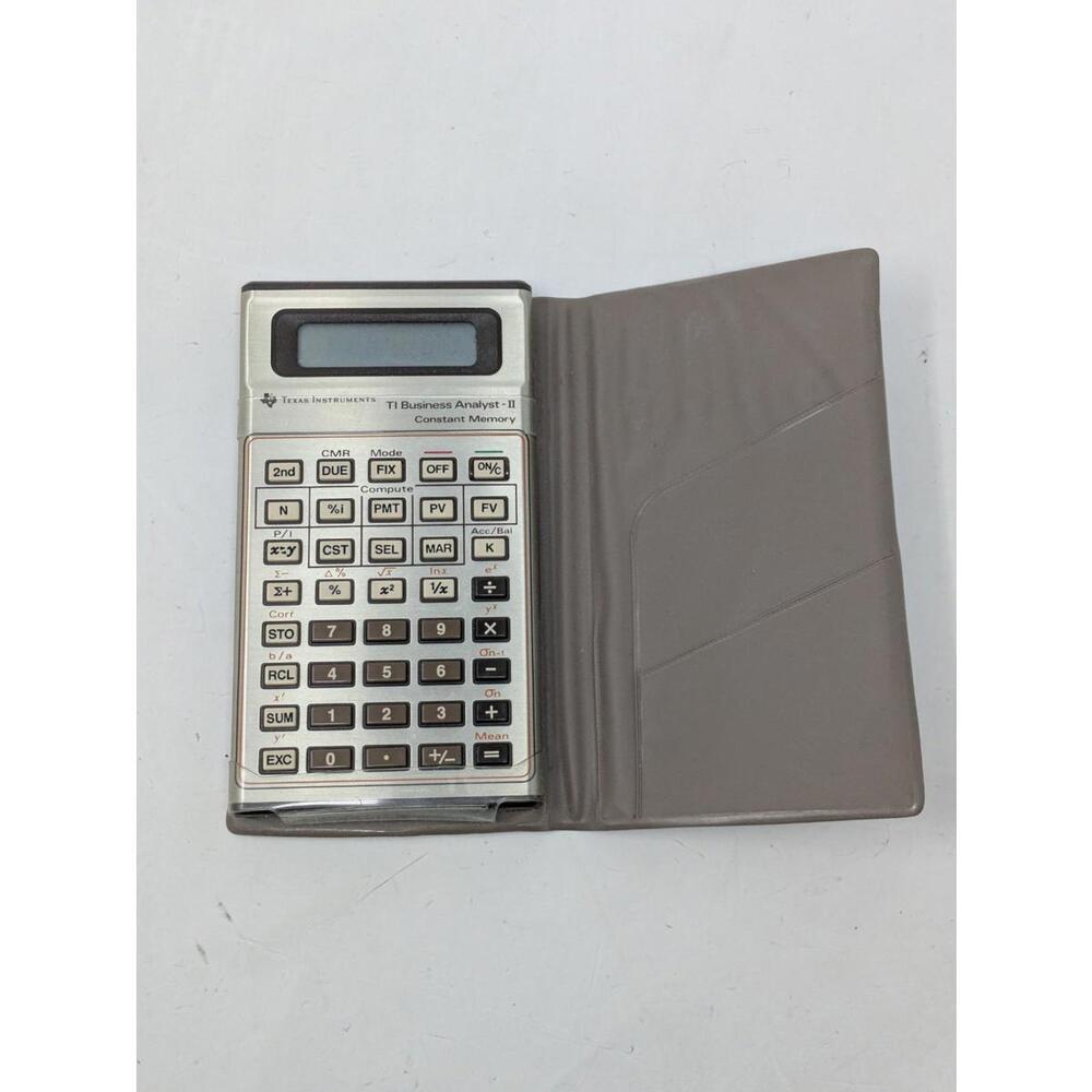 Vintage Texas Instruments TI Business Analyst - II 2 Financial Calculator